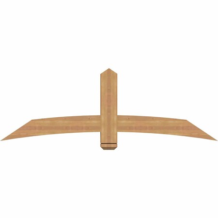 Ekena Millwork Bellingham Timber Gable Bracket, Western Red Cedar, 72"W x 24"H x 3 1/2"D x 5 1/2"F, 8/12 Pitch GBW072X24X0406BEL00SWR